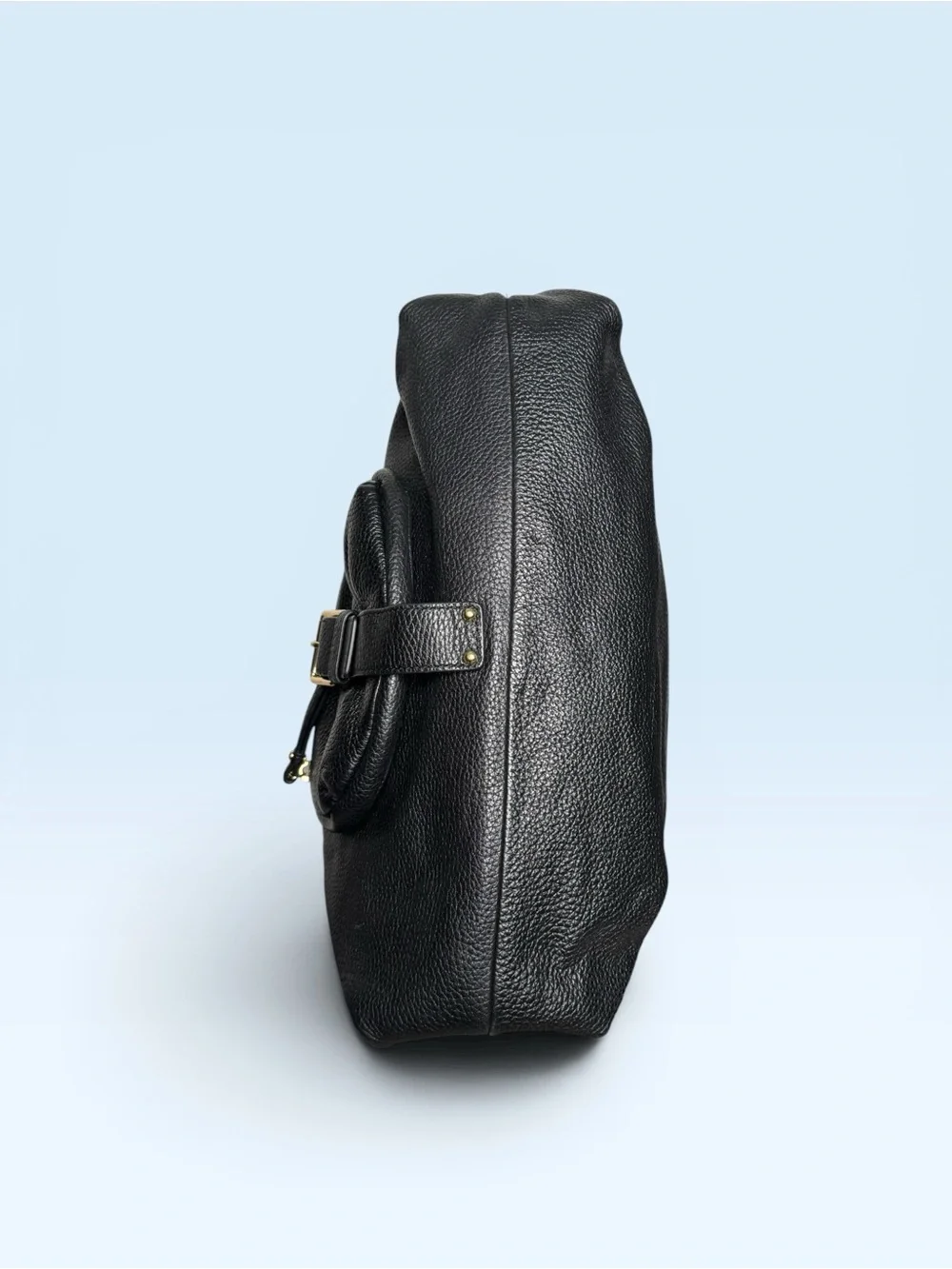Michael Kors Fulton Black Pebble Leather Hobo Bag - Picture 7 of 10